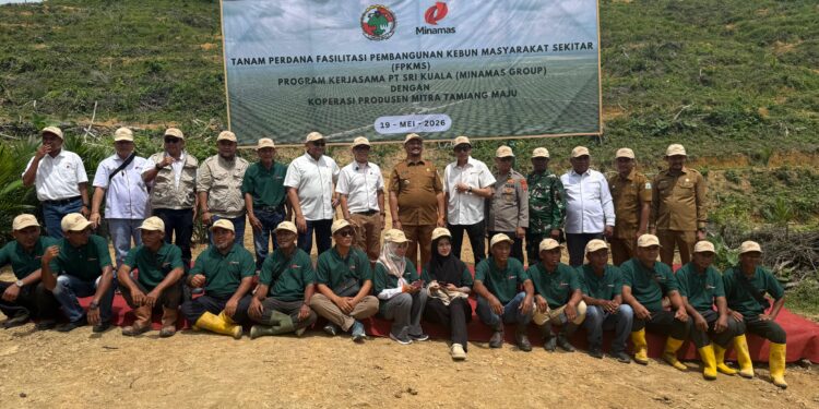 Dorong Kemandirian Ekonomi Rakyat, Minamas Plantation Tanam Perdana FPKMS di Tamiang Aceh