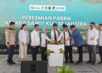 Menkop Resmikan Pabrik Kelapa Sawit KUD Sejahtera di Musi Banyuasin